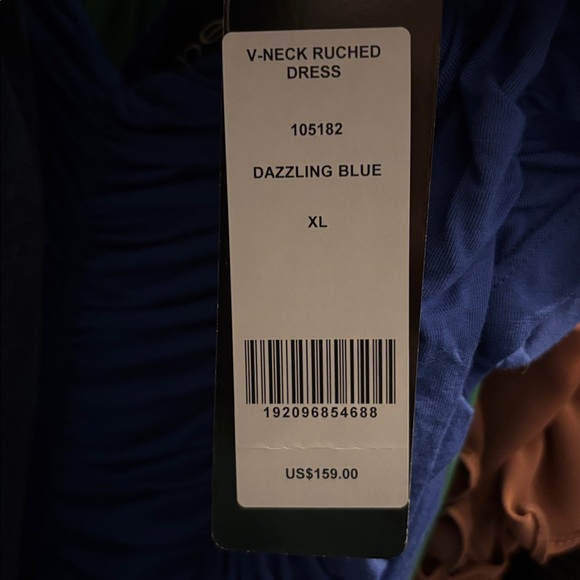 Bebe Elegant Blue Ruched Dress - Picture 6 of 6